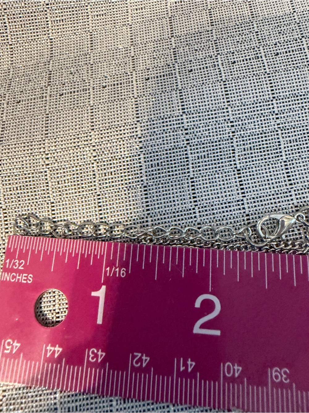 Silver-tone Long Chain Pendant Necklace - Picture 6 of 6